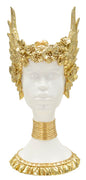 Sculpture of Athena with Golden Wings - Dimensions 17.5x17x38 cm