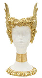 Elegant Athena bust 15x14.5x32 cm