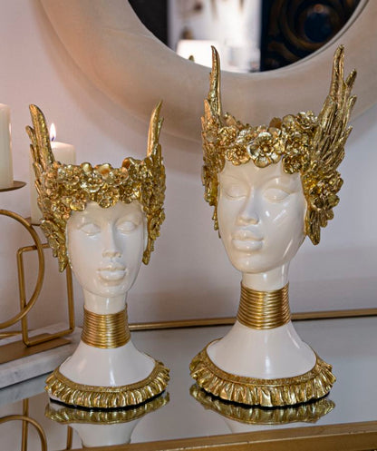 Busto di Athena elegante cm 15x14,5x32