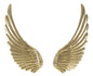 Pair of Amy Wings Decorative Panels in Golden Metal 60x4.4x130 cm