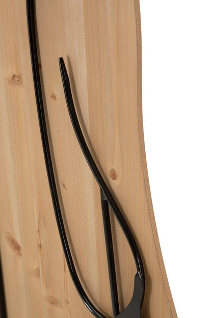 Deko-3D-Paneel Eleganz aus Eisen und Holz 60x2x90