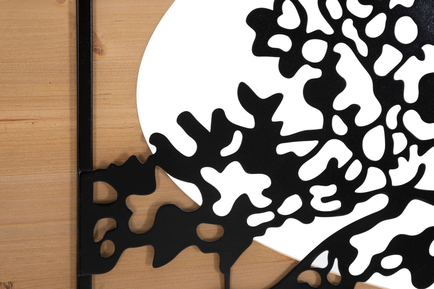 Set dekorativer 3D-Wandpaneele aus Eisen und Holz – Majestätischer Baum für Wände 176x2x90 cm