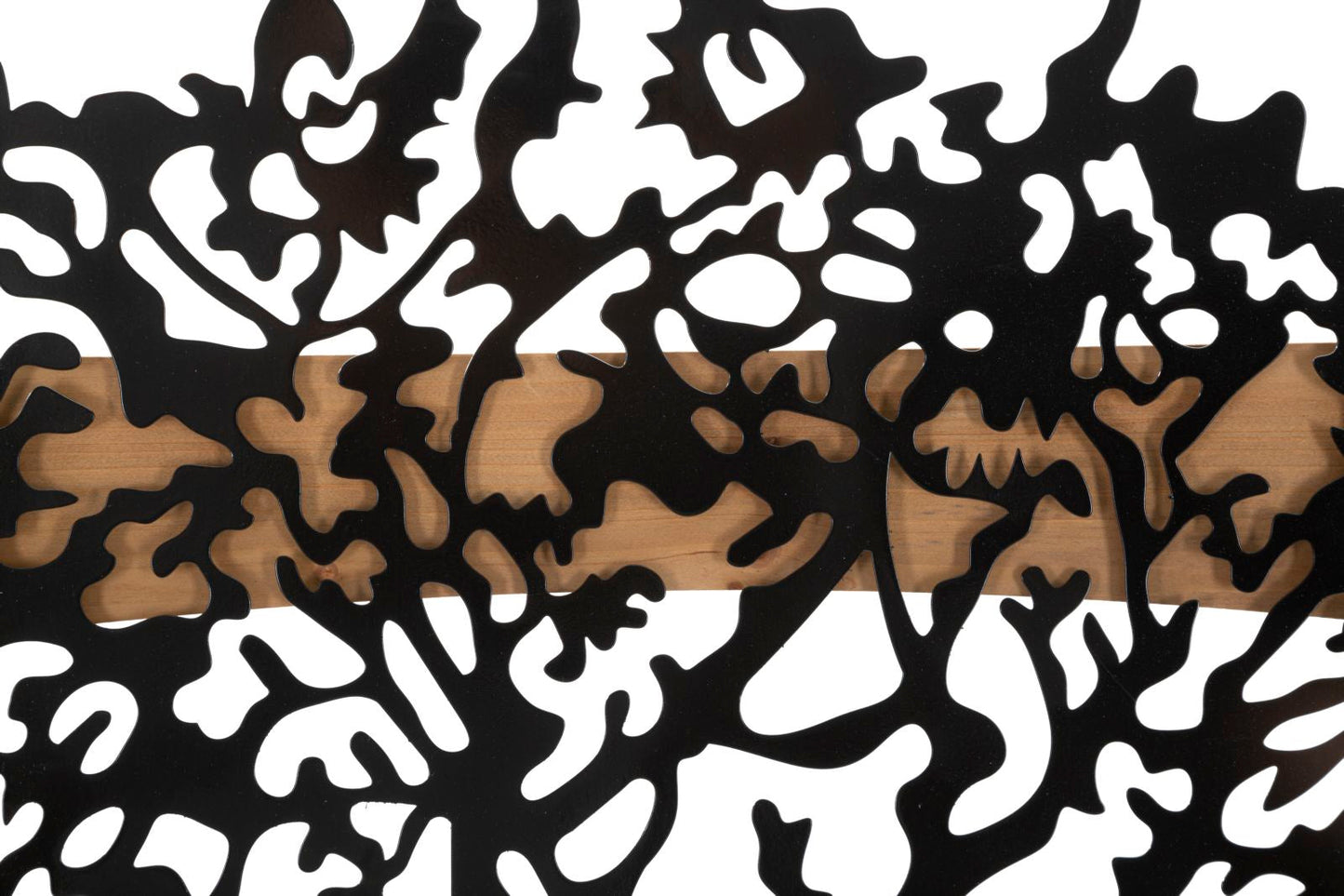 Set dekorativer 3D-Wandpaneele aus Eisen und Holz – Majestätischer Baum für Wände 176x2x90 cm