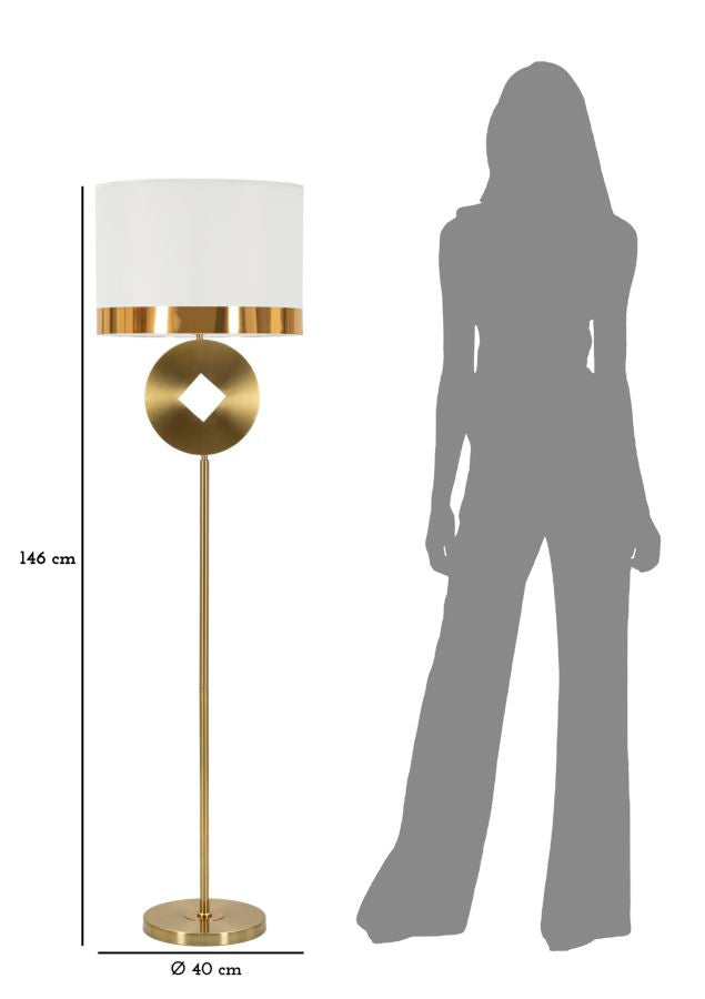 Stehlampe Eleganza Coin Ø 40x151 cm