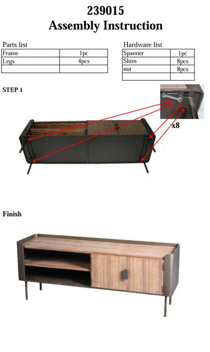 TV-Möbel Toronto 150x42x58 cm Elegant und Funktional