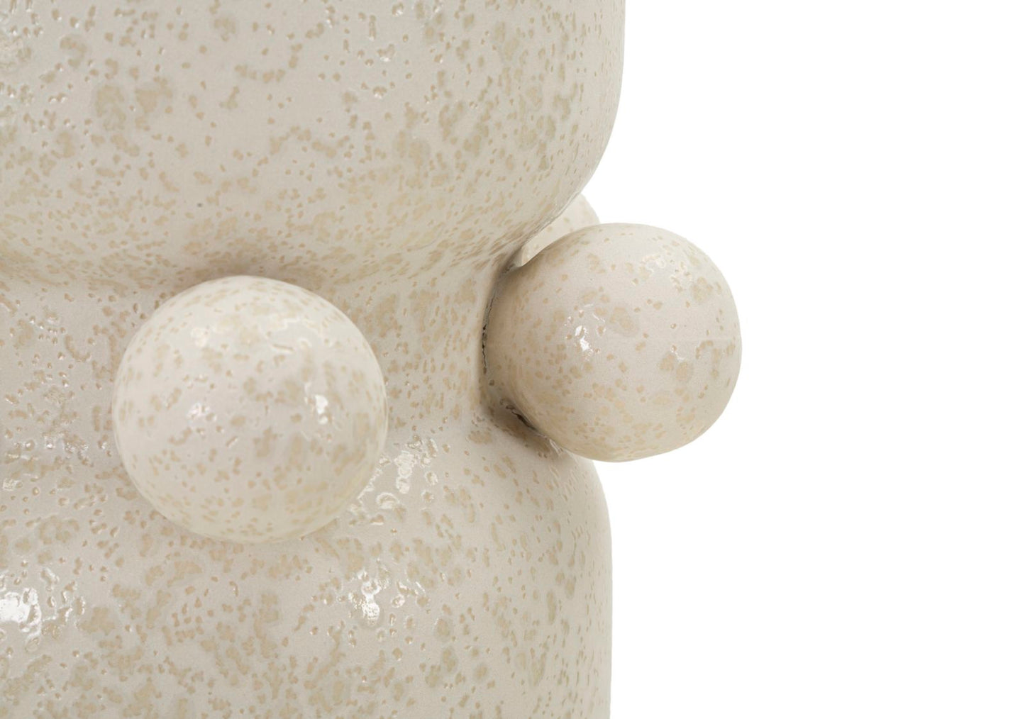 Vaso Decorativo in Ceramica con Sfere Ø 16x28 cm