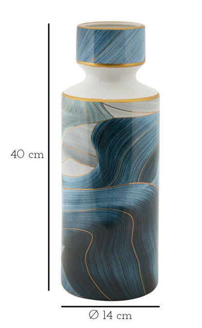 Elegant Ceramic Tall Vase Ø 14 cm, 40 cm Height