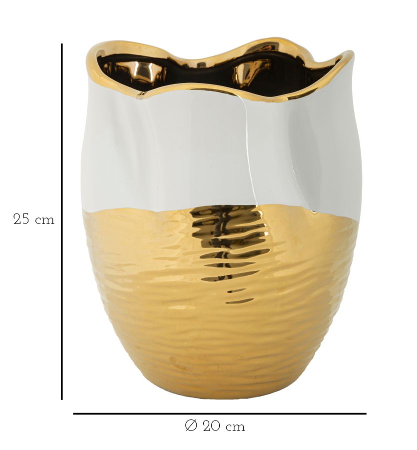 Elegant Ceramic Lux Vase Ø 20 cm x 25 cm
