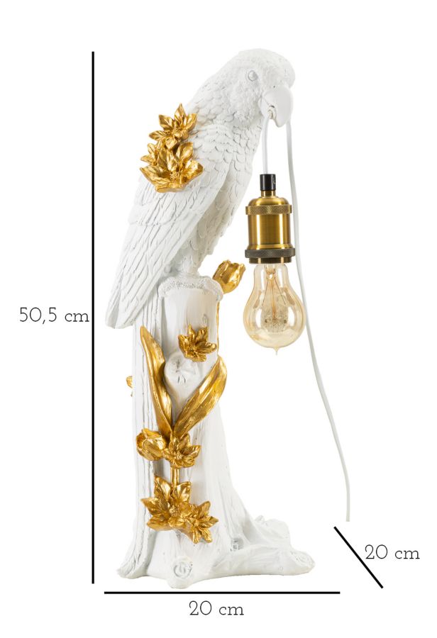 Dekorative Papageienlampe 20x20x50,5 cm
