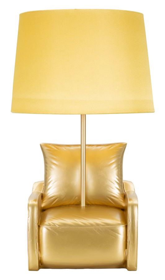 Lampada da Comodino Vintage Gialla cm ø 26x46