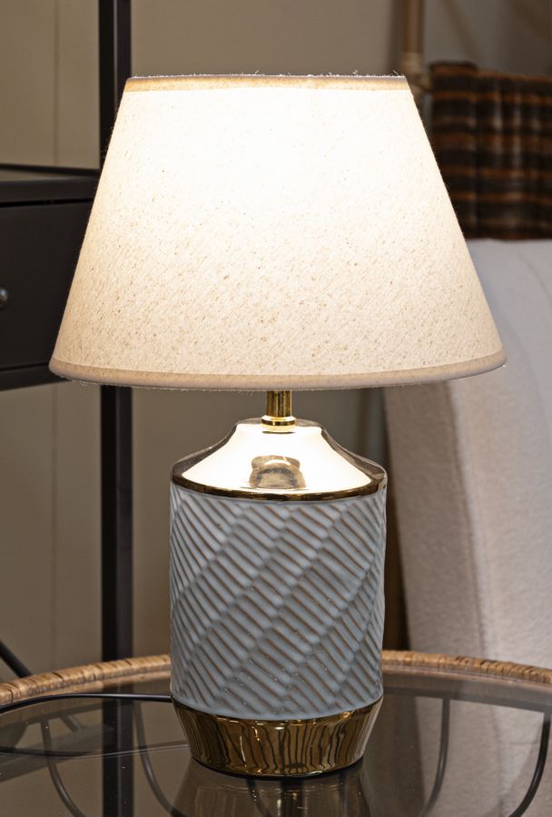 Elegante Tischleuchte Cape Town Ø 30 cm x 47 cm