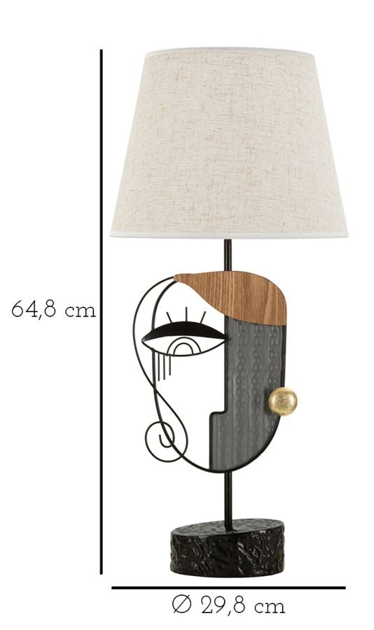 Tischleuchte Picassy Elegant Ø 29,8 cm – Höhe 64,8 cm