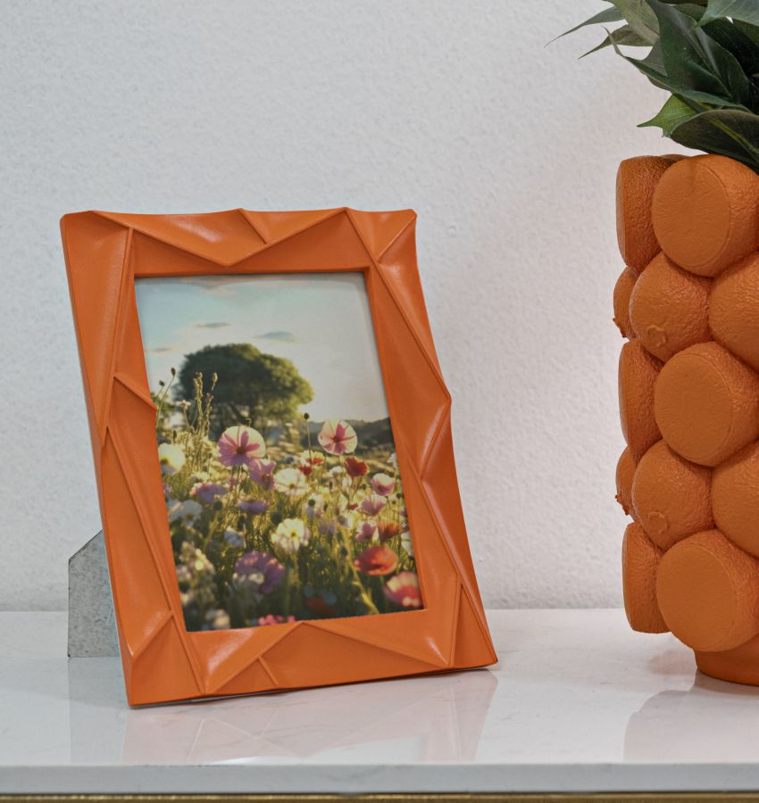 Cornice Arancione Moderna cm 20,8x2x26 (misura interna cm 15x20)