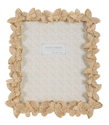 Dekorativer Rahmen Schmetterlinge Gold 27,5x2,6x32,5 cm (innen 20x25 cm)