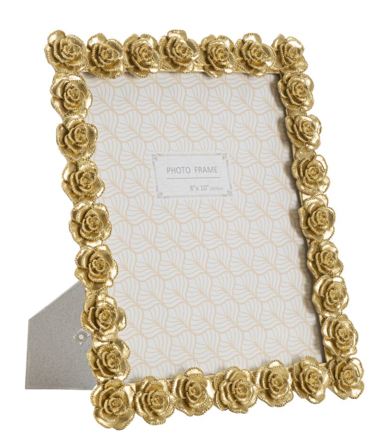 Eleganter Bilderrahmen Rossens mit Rosenmotiv 25,5x2,5x31 cm