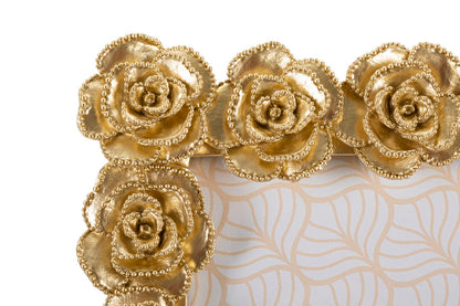 Eleganter Bilderrahmen Rossens mit Rosenmotiv 25,5x2,5x31 cm