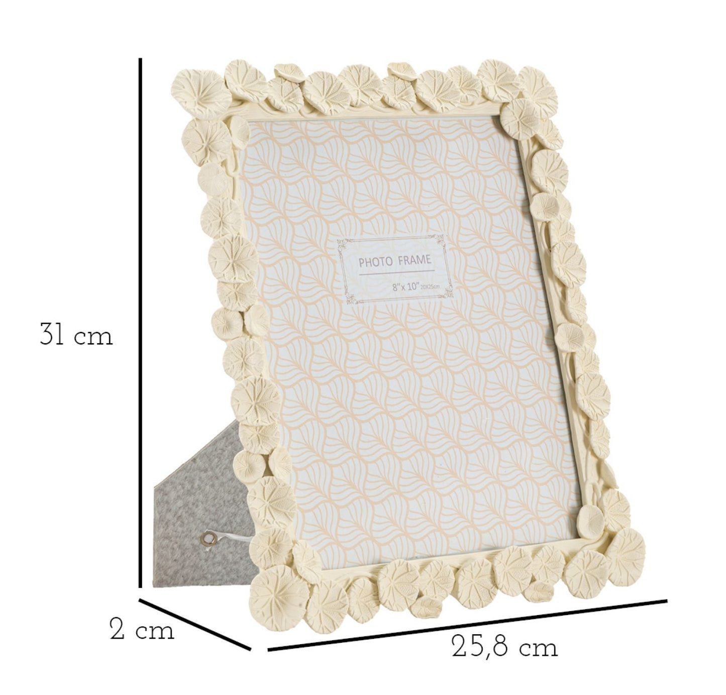 Eleganter Rahmen Lotus - Maße 25,8x2x31 cm (Innenmaß 20x25 cm)