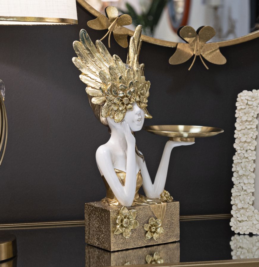 Scultura di Minerva Elegante 20x12x36,5 cm