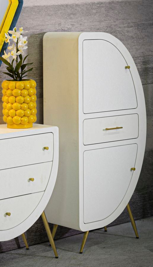 Schränkchen Venus 2-türig im Retro-Design 60x32x133 cm