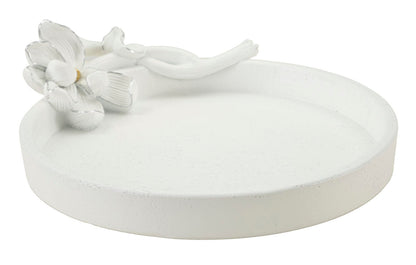 Tablett S/Leertuch Magnolia 24x21x6 cm