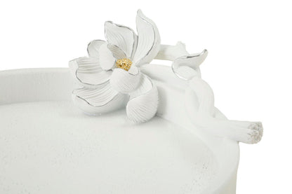 Tablett S/Leertuch Magnolia 24x21x6 cm