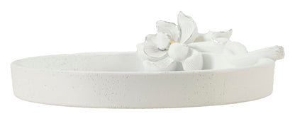 Tablett S/Leertuch Magnolia 24x21x6 cm