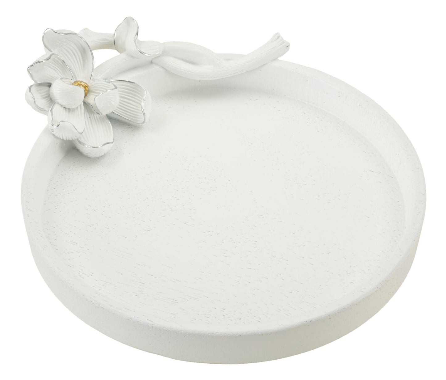 Tablett S/Leertuch Magnolia 24x21x6 cm