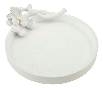 Tablett S/Leertuch Magnolia 24x21x6 cm