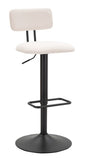 Retro Swivel Round Bar Stool White 41x47.5x85-106.5 (seat 61-83 cm)