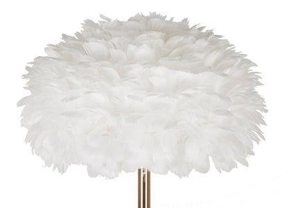 Lampada da terra elegante Feathers Slim in bianco cm ø 43x170