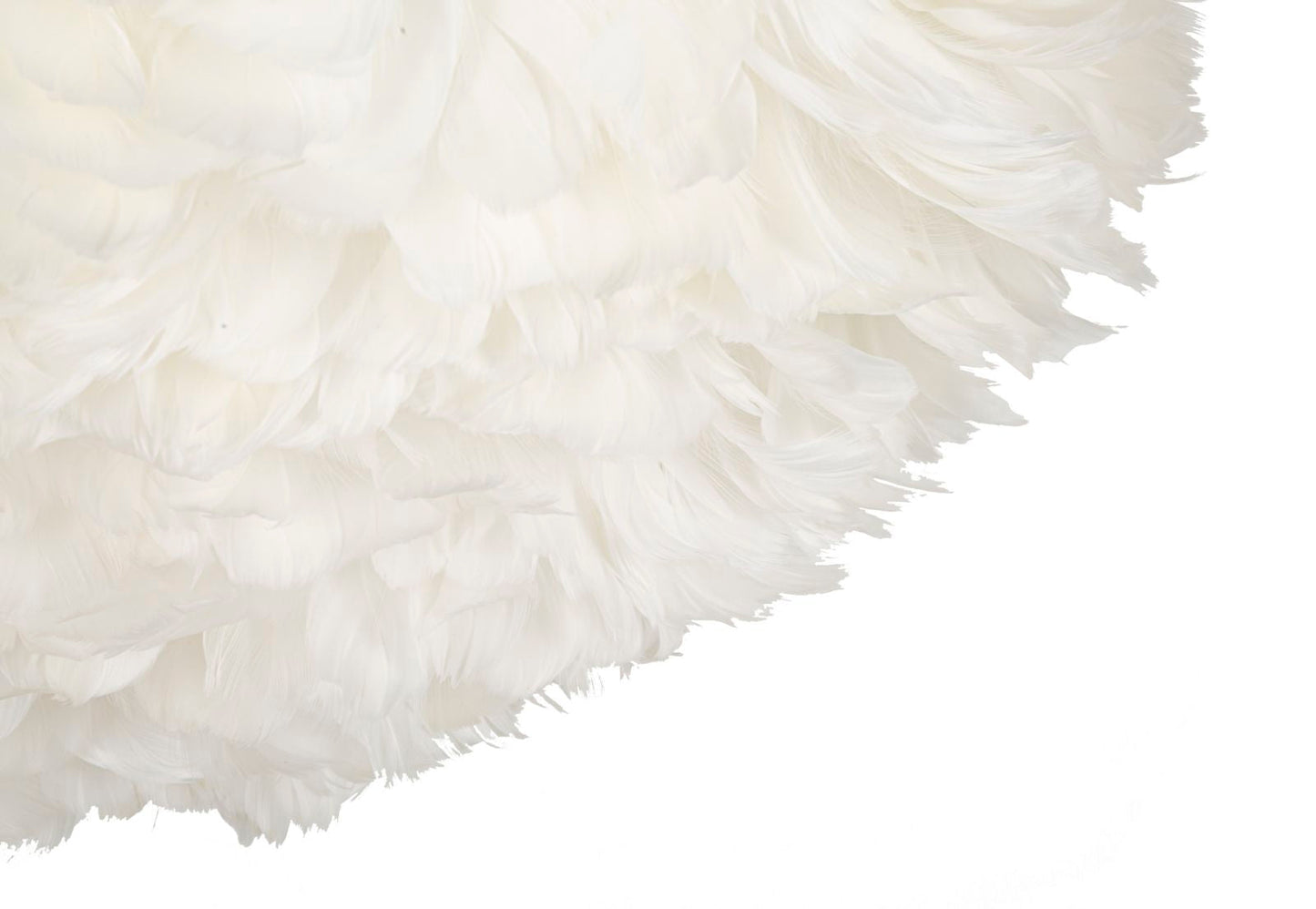 Elegante Feder-Kronleuchter Ø 60 cm – Höhe verstellbar bis 110 cm