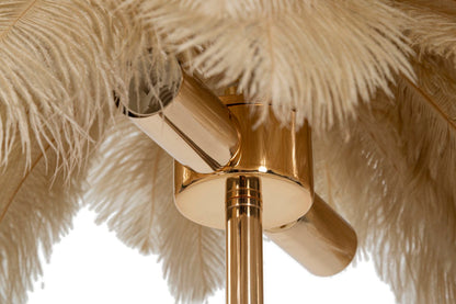 Tischleuchte Eleganza Palm Camel ø 55x60 cm