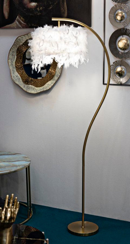 Elegante Bogen-Stehlampe 60x33x170 cm
