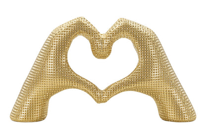 Scultura Lover Gold Cm 25X7,5X13,5 Per Ogni Ambiente Elegante