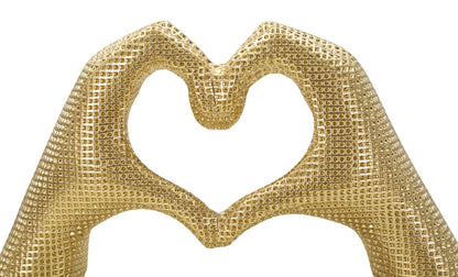 Scultura Lover Gold Cm 25X7,5X13,5 Per Ogni Ambiente Elegante