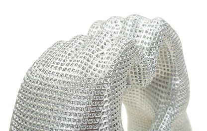 Scultura Lover Silver Cm 25X7,5X13,5 Elegante Decorazione
