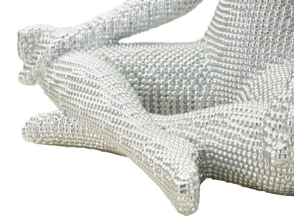Donnina Yoga Silver CM 20,5X15,5X23 Elegante Decorazione