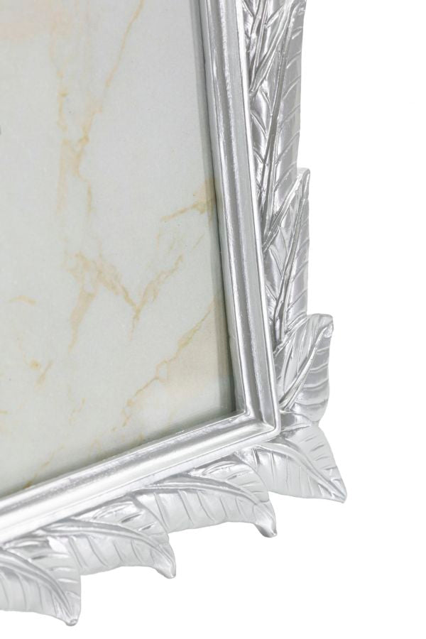 Cornice Leavy Silver Cm 27X2X32,3 Misura Interna Cm 20X25