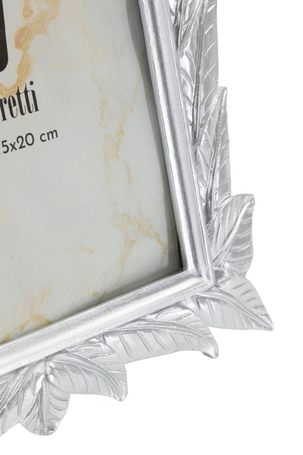 Cornice Leavy Silver Cm 21,2X1,7X26,8 Per Foto Eleganti