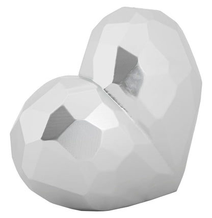 Vaso Heart Silver Cm 19X9X18 Elegante e Moderno