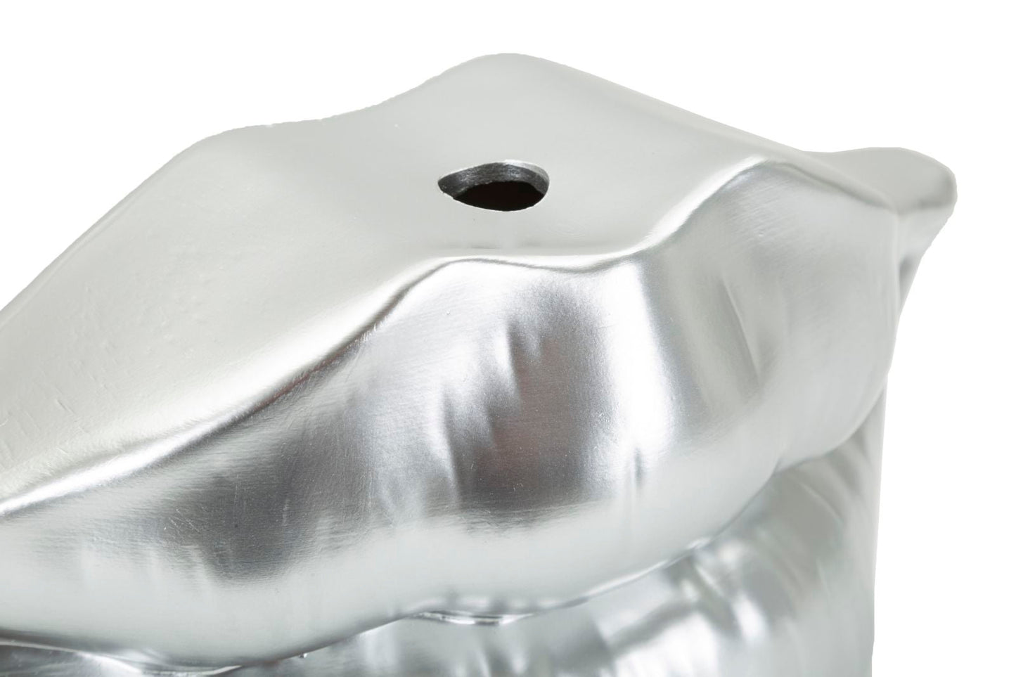 Vaso Mouth Lip Silver Cm 23X8X12 Design Unico e Elegante