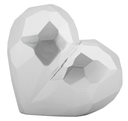 Vaso Heart Silver Cm 19X9X18 Elegante e Moderno