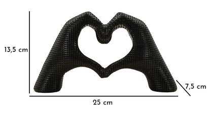 Skulptur Lover Black Cm 25X7,5X13,5 Für liebevolle Dekoration