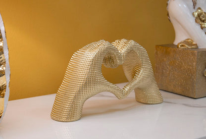 Scultura Lover Gold Cm 25X7,5X13,5 Per Ogni Ambiente Elegante