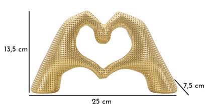 Scultura Lover Gold Cm 25X7,5X13,5 Per Ogni Ambiente Elegante