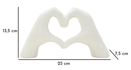 Scultura Lover White Cm 25X7,5X13,5 Per Decorare Con Amore