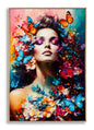 Lacquered Canvas Painting Marty with Frame 62X4X92 Cm