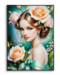 Lackiertes Fantasy-Leinwandgemälde mit Rahmen B 72X4X102