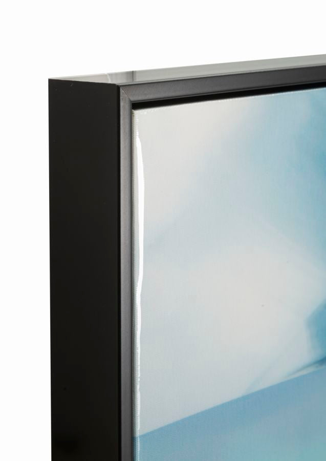 Lackiertes Leinwandgemälde Pam mit Rahmen, 62x4x92 cm, elegant