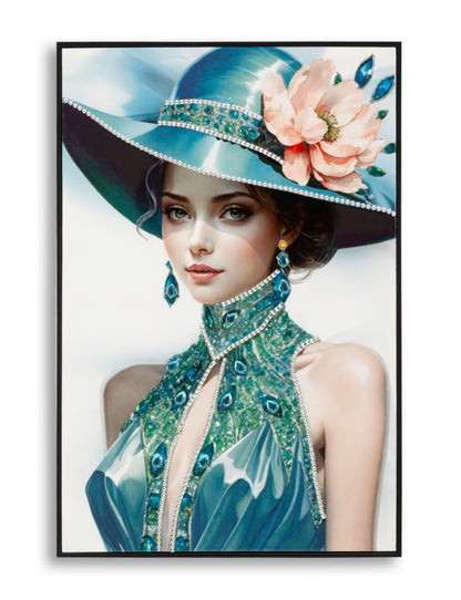 Lackiertes Leinwandbild Pam m/Rahmen -B- 62x4x92 cm Elegant
